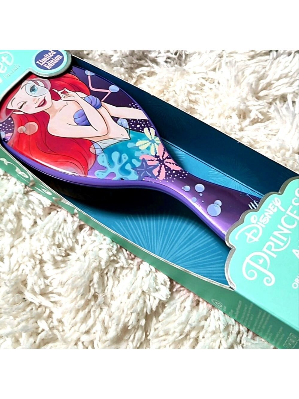 NWT Wet Brush Disney Princess Ariel Original Detangler Brush Limited Edition